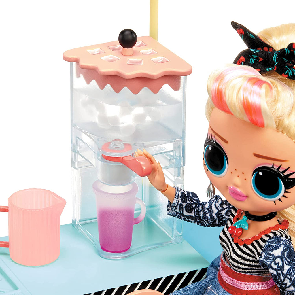 L.O.L Surprise OMG To-Go Diner Playset with 45+ Surprises and Exclusive Fashion Doll  Multicolor Age- 3 Years & Above