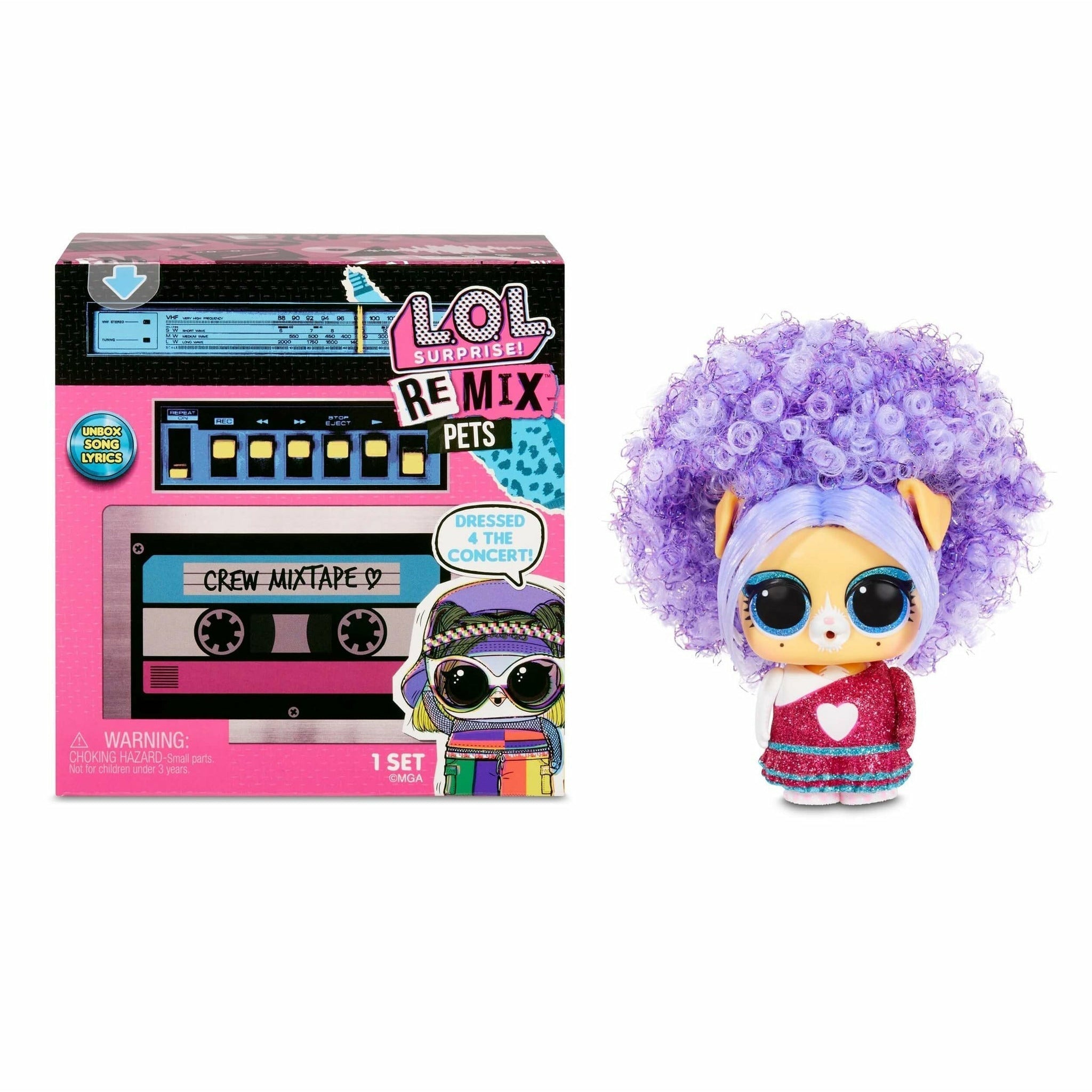 L.O.L Surprise Remix Pets 9 Surprises with Real Hair Surprise