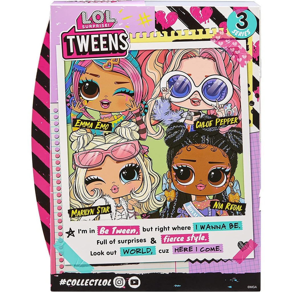 L.O.L Surprise Tween Series 3 Fashion Doll Emma Emo with 15 Surprises  Multicolor Age- 3 Years & Above