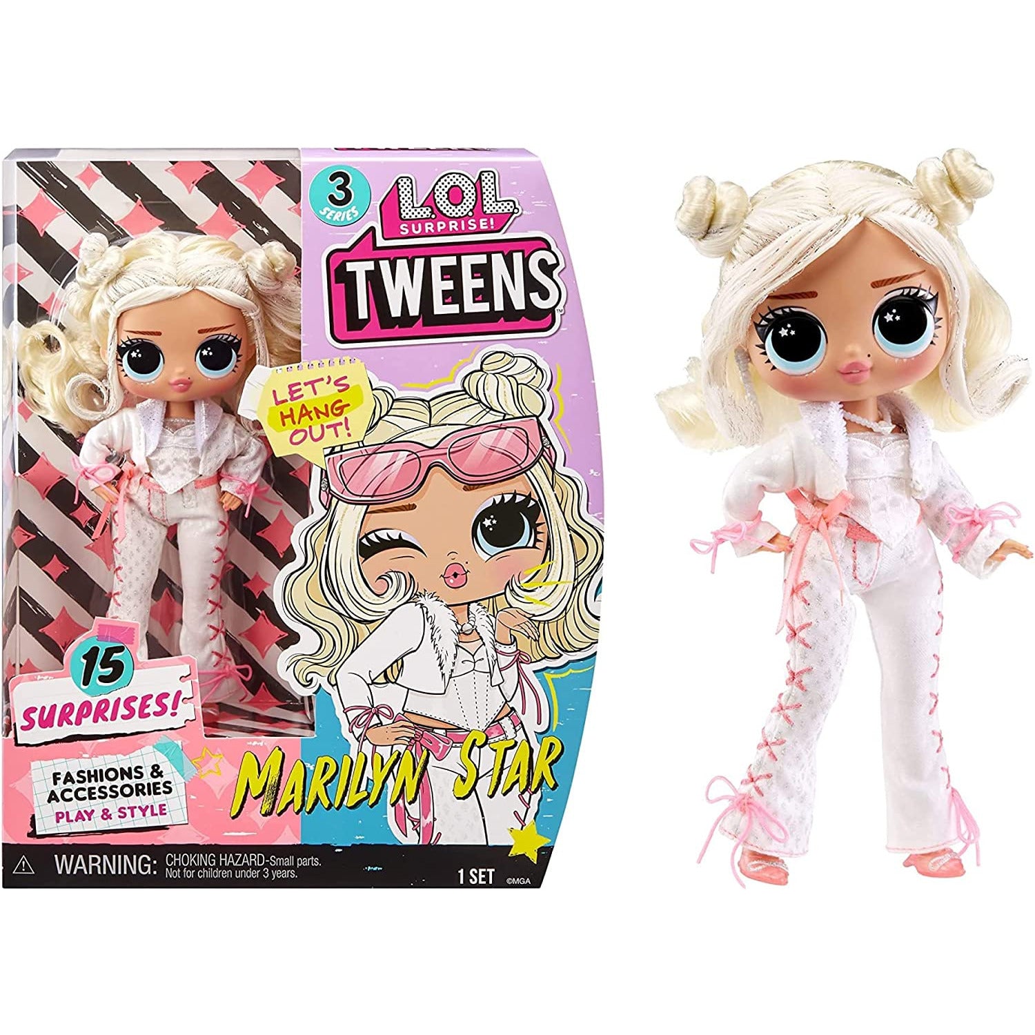 Lol Surprise Tween Series Fashion Doll Marilyn Star with 15