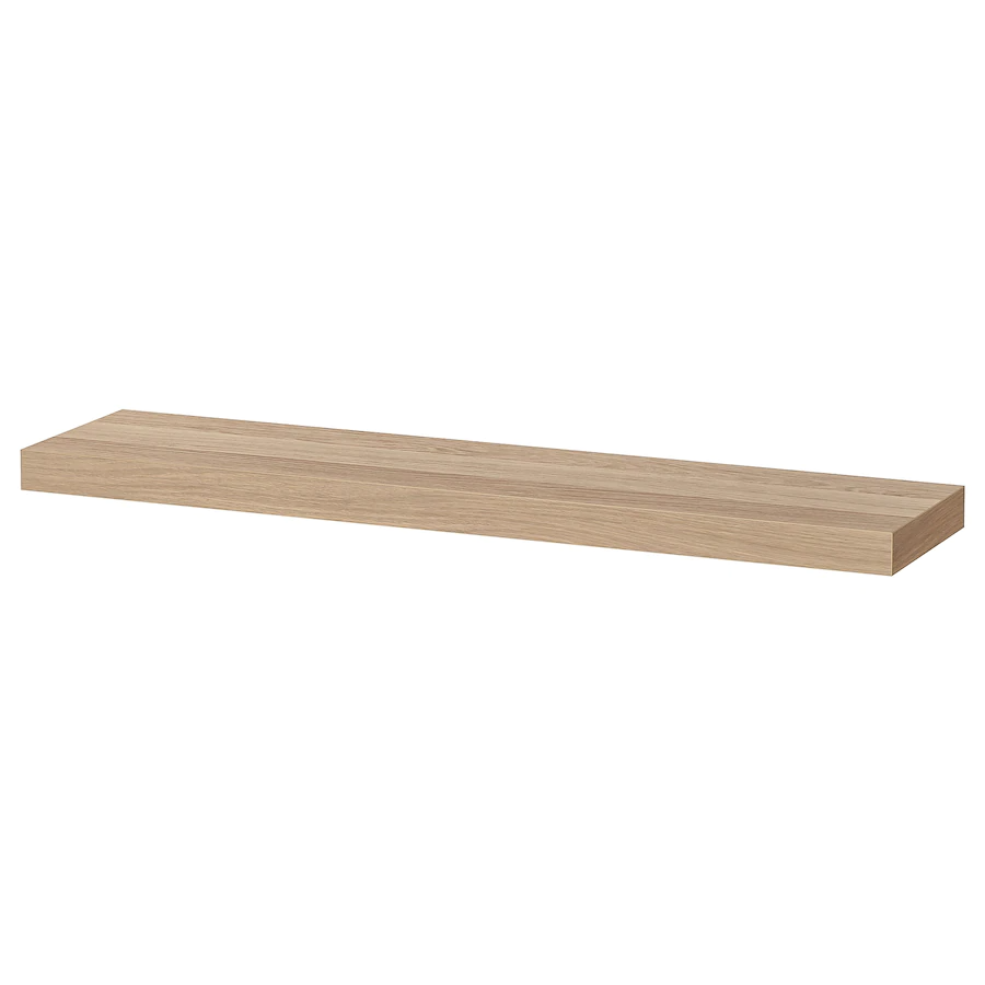 Lack Wall Shelf, White Stained Oak Effect