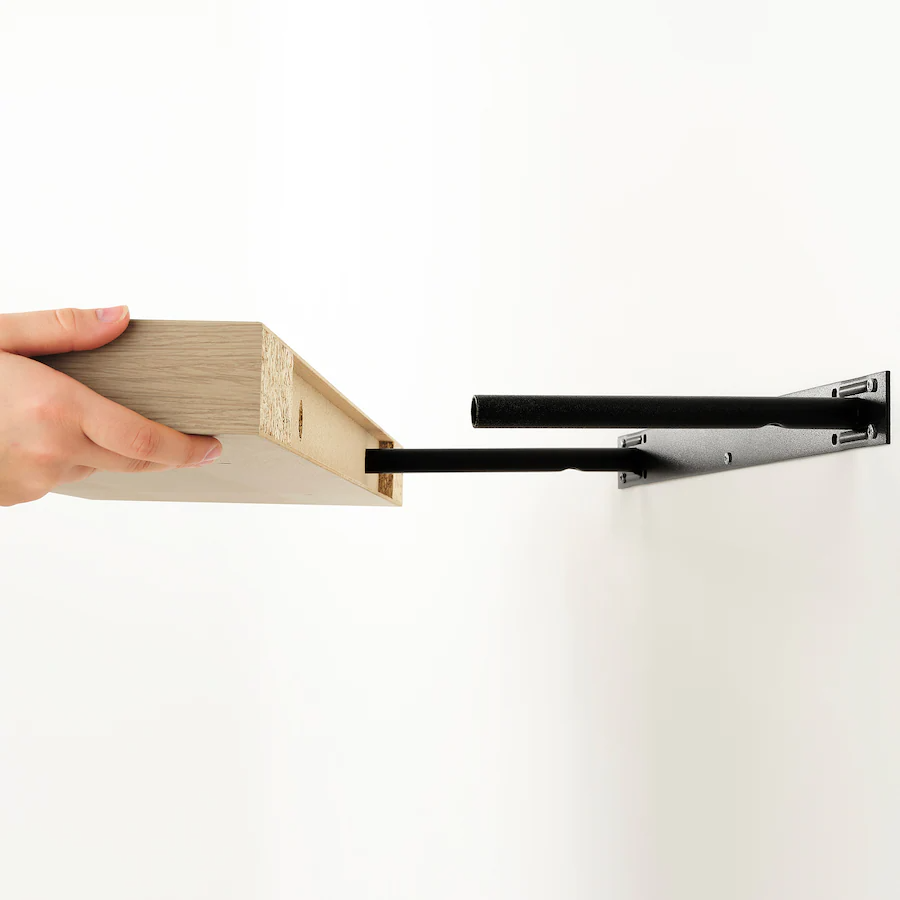 Lack Wall Shelf, White Stained Oak Effect