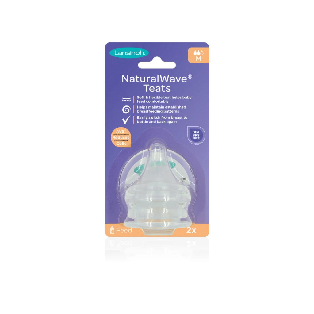 Lansinoh NaturalWave® Medium Flow Teats 2 Pack