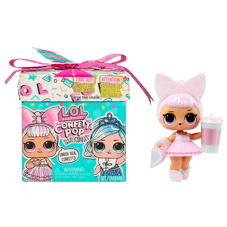 LOL Surprise Confetti Pop Birthday  with 8 Surprise Multicolor Age- 3 Years & Above