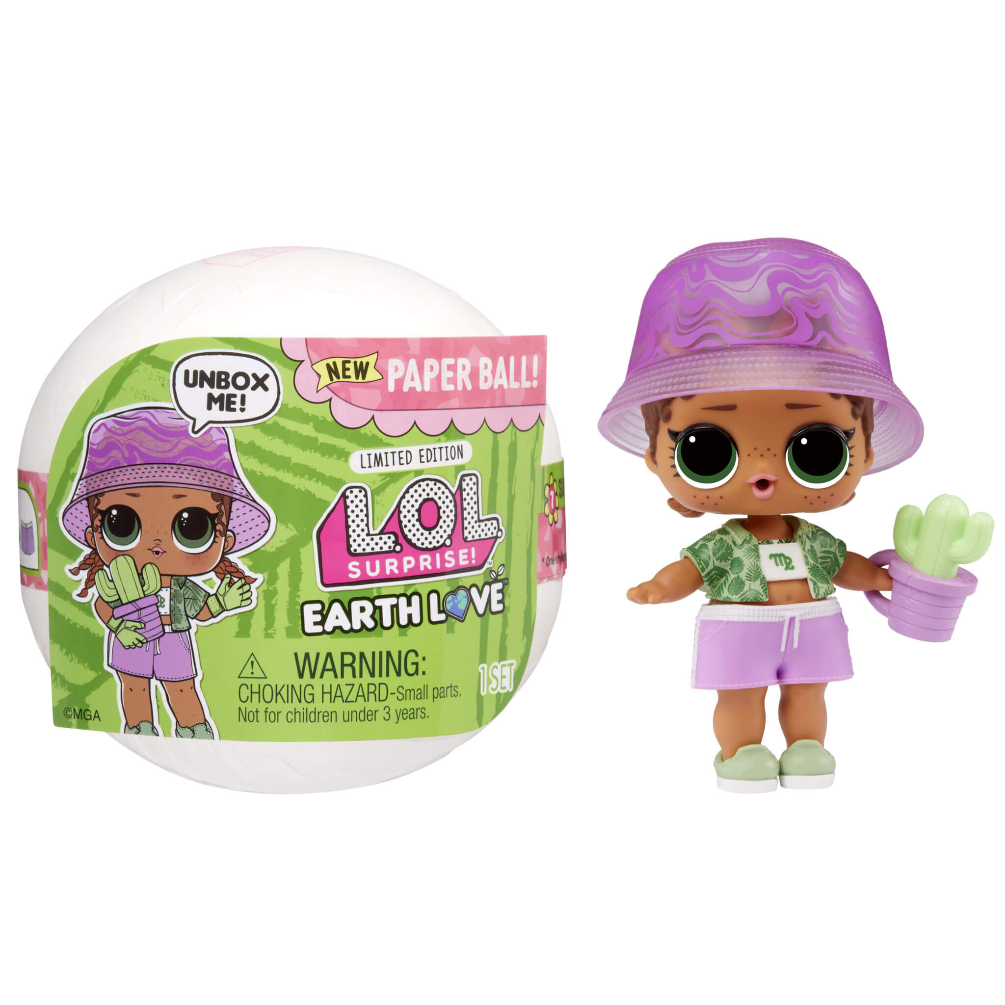 LOL Surprise Earth Day Supreme B.B. Doll with 7 Surprises Age 4 Years Above Peekaboo