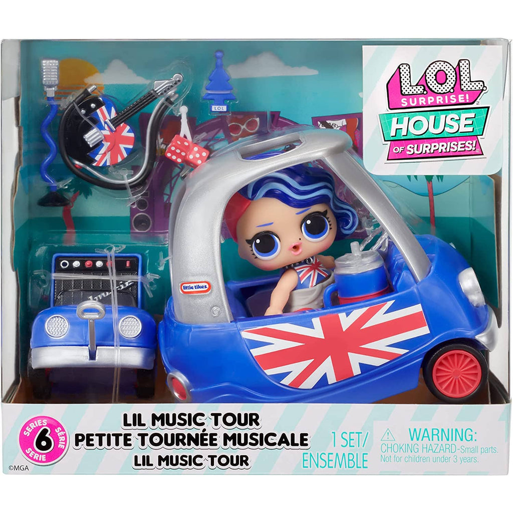 L.O.L Surprise Lil Music Tour Playset with Cheeky Babe Collectible Doll and 8 Surprises Multicolor Age- 3 Years & Above