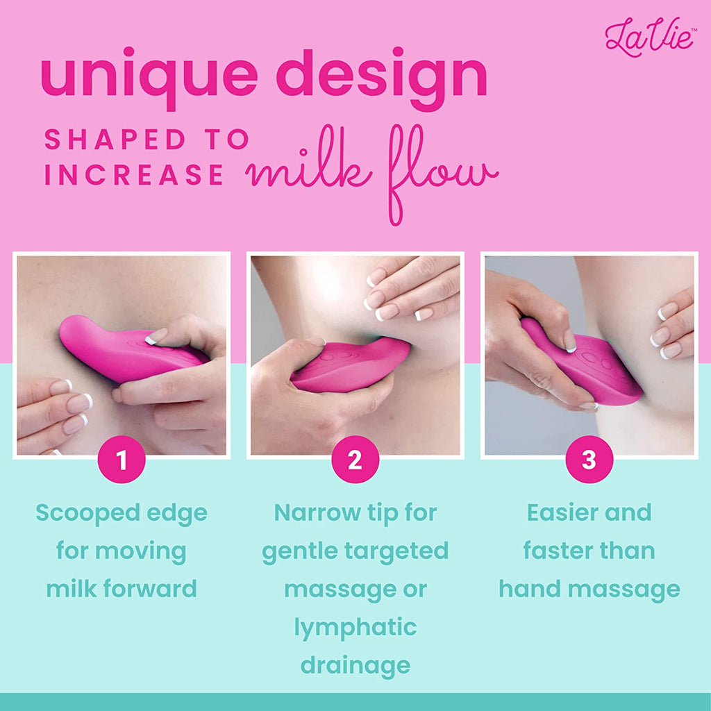 La Vie Lactation Massager for Moms Rose