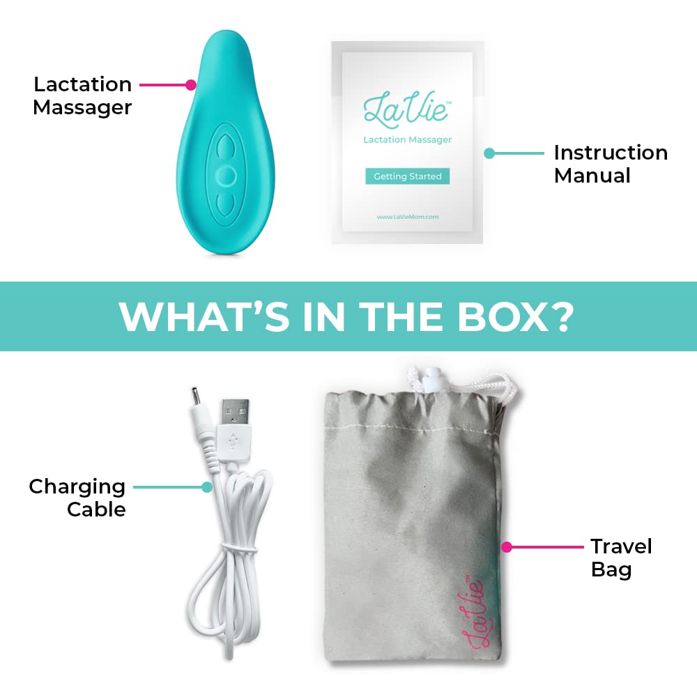 La Vie Lactation Massager for Moms Teal