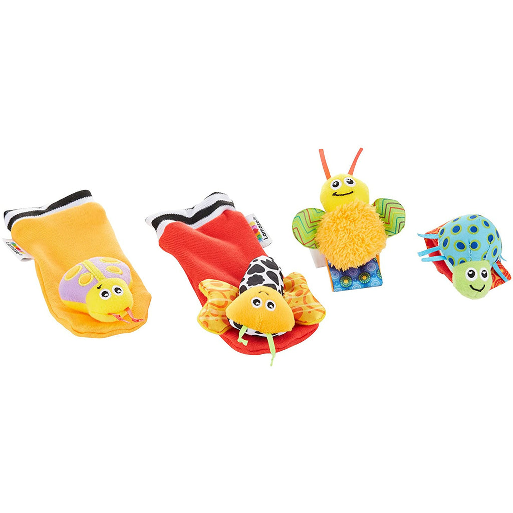 Lamaze Gardenbug Wrist Rattle Footfinder Set Multicolor Age-6 Months & Above