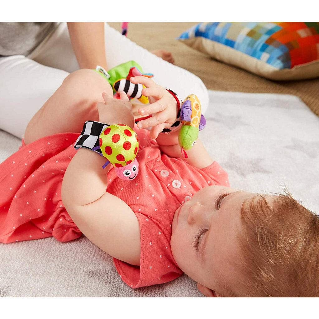 Lamaze Gardenbug Wrist Rattle Footfinder Set Multicolor Age-6 Months & Above