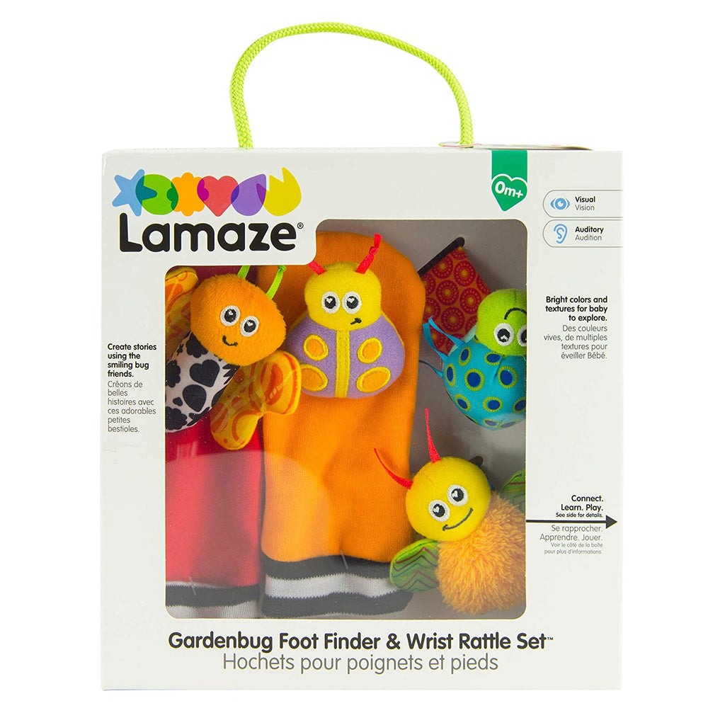 Lamaze Gardenbug Wrist Rattle Footfinder Set Multicolor Age-6 Months & Above