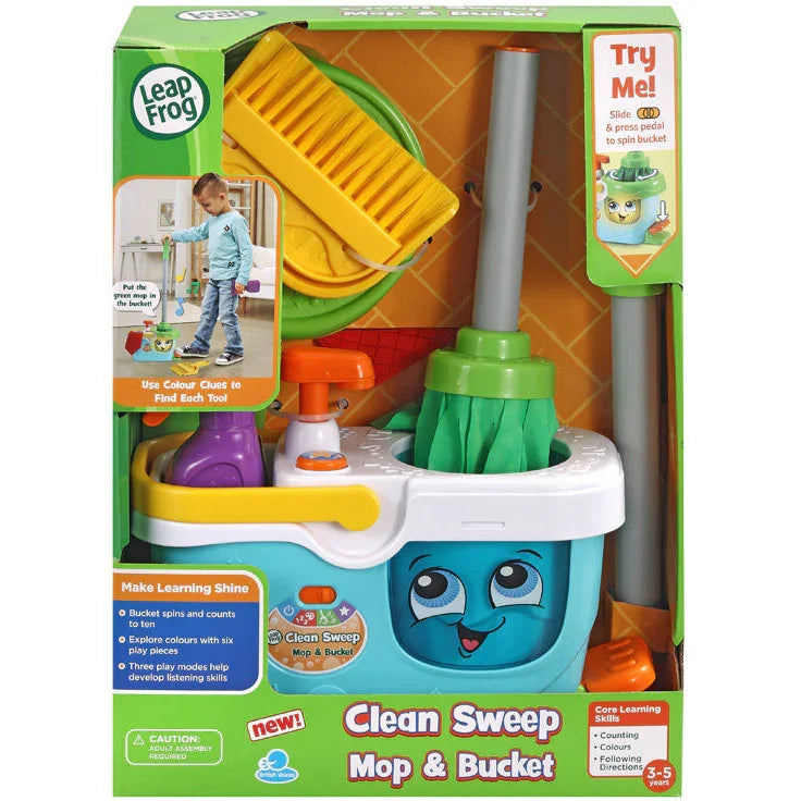 Frog Sweeping Leap Frog Clean Sweep Mop & Bucket - Peekaboo