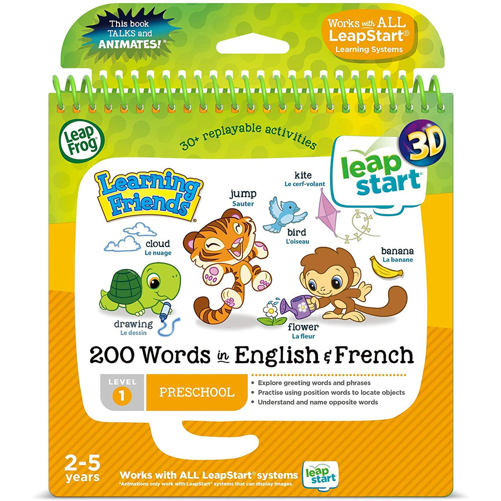 Leap Frog Learning Friends 200 Words in English & French Age- 2 Years to 5 Years