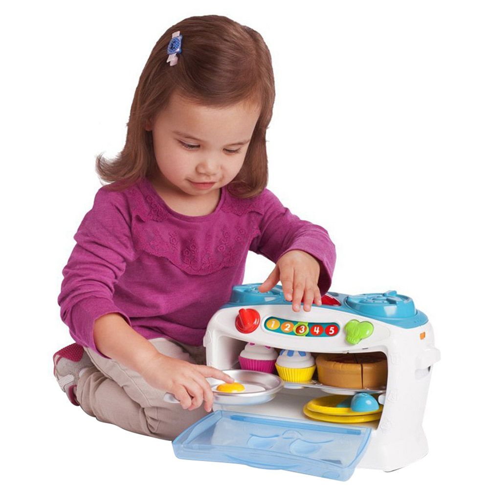 Leapfrog Number Loving Oven Pretend Toy White/Blue AGe- 3 Years & Above