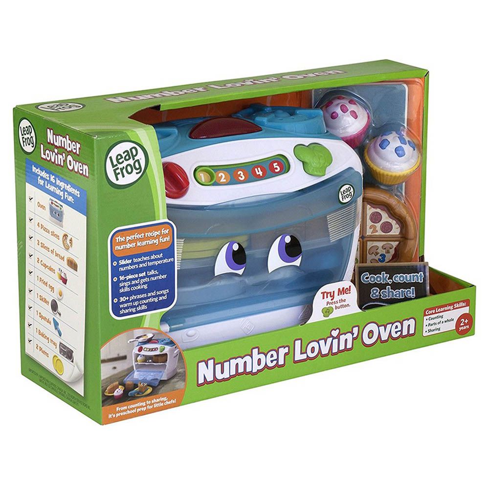 Leapfrog Number Loving Oven Pretend Toy White/Blue AGe- 3 Years & Above