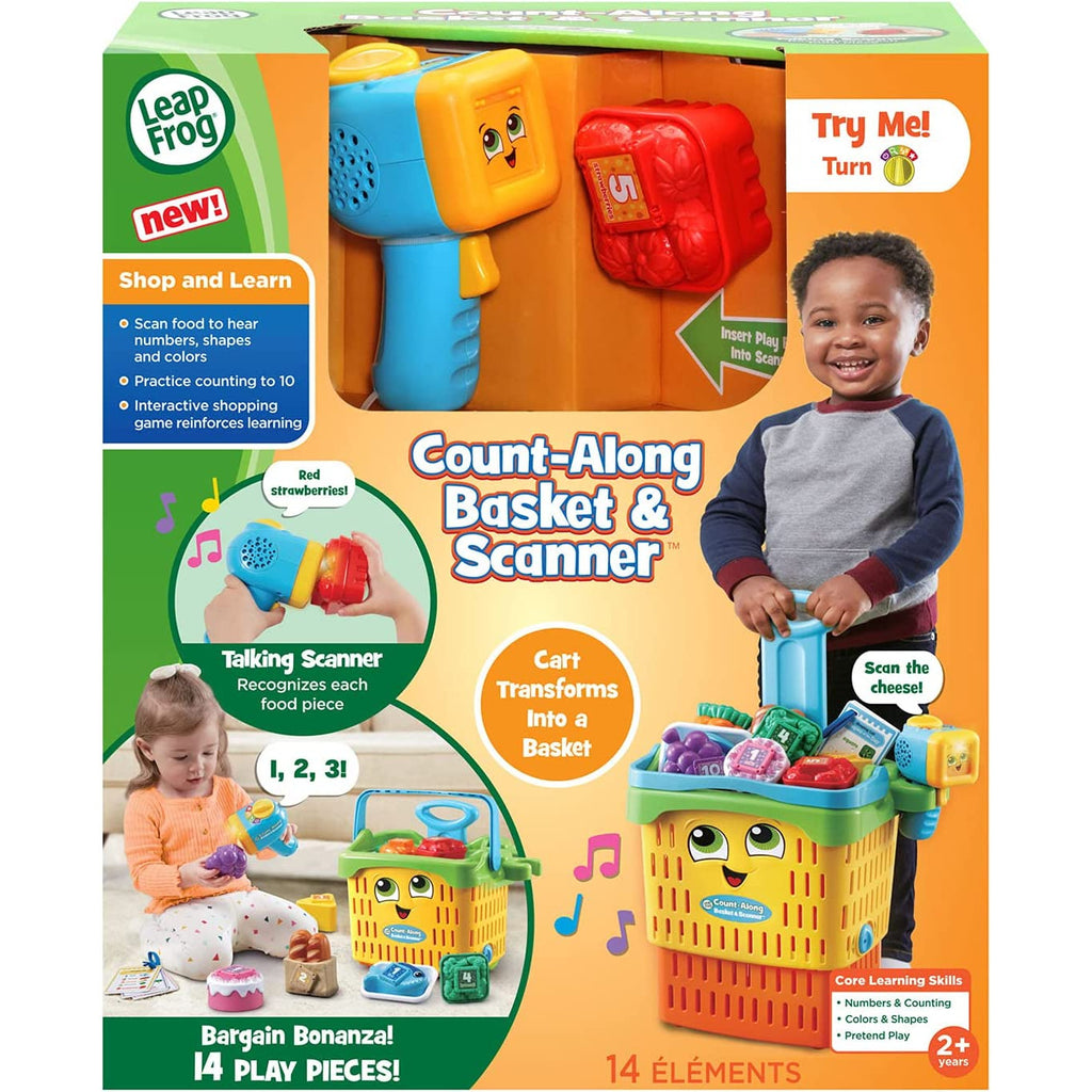 Leapfrog Count Along Basket & Scanner Multicolour Age-24m+