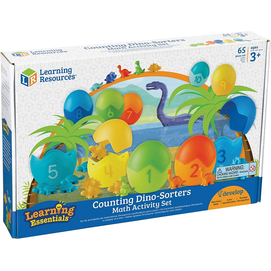 Learning Resources Counting Dino-Sorters Maths Activity Set 3+