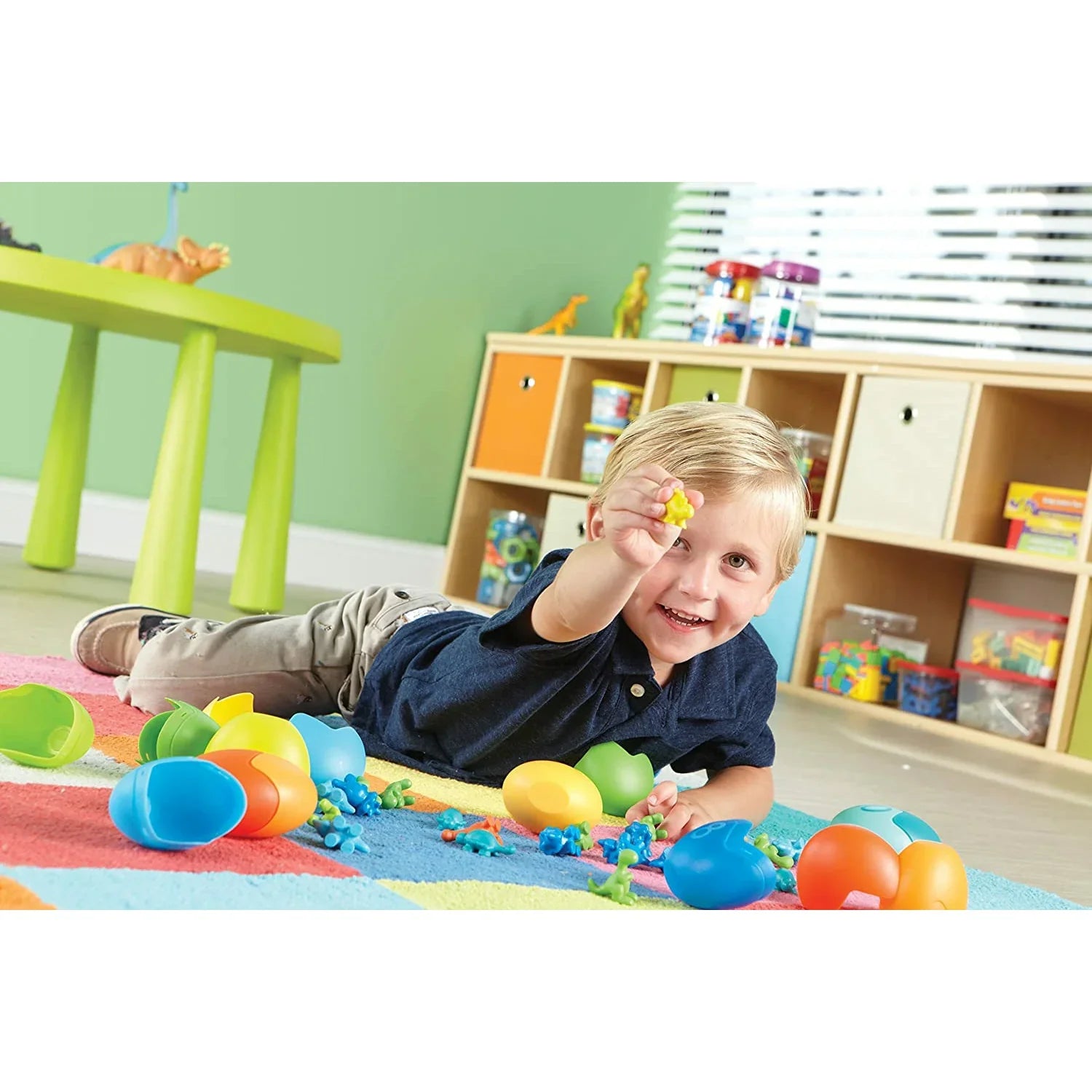 Learning Resources Counting Dino-Sorters Maths Activity Set 3+ - Peekaboo