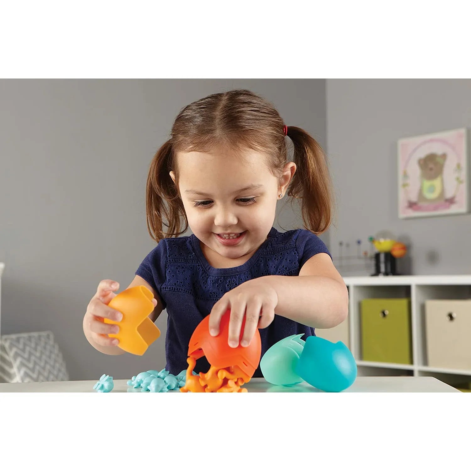 Learning Resources Counting Dino-Sorters Maths Activity Set 3+ - Peekaboo