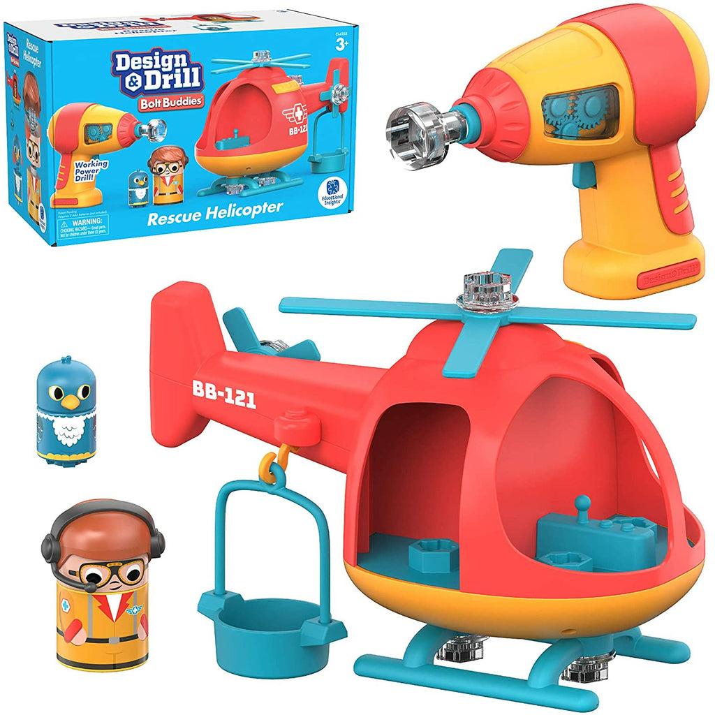 Learning Resources Design & Drill Bolt Buddies Helicopter 3-7Y+
