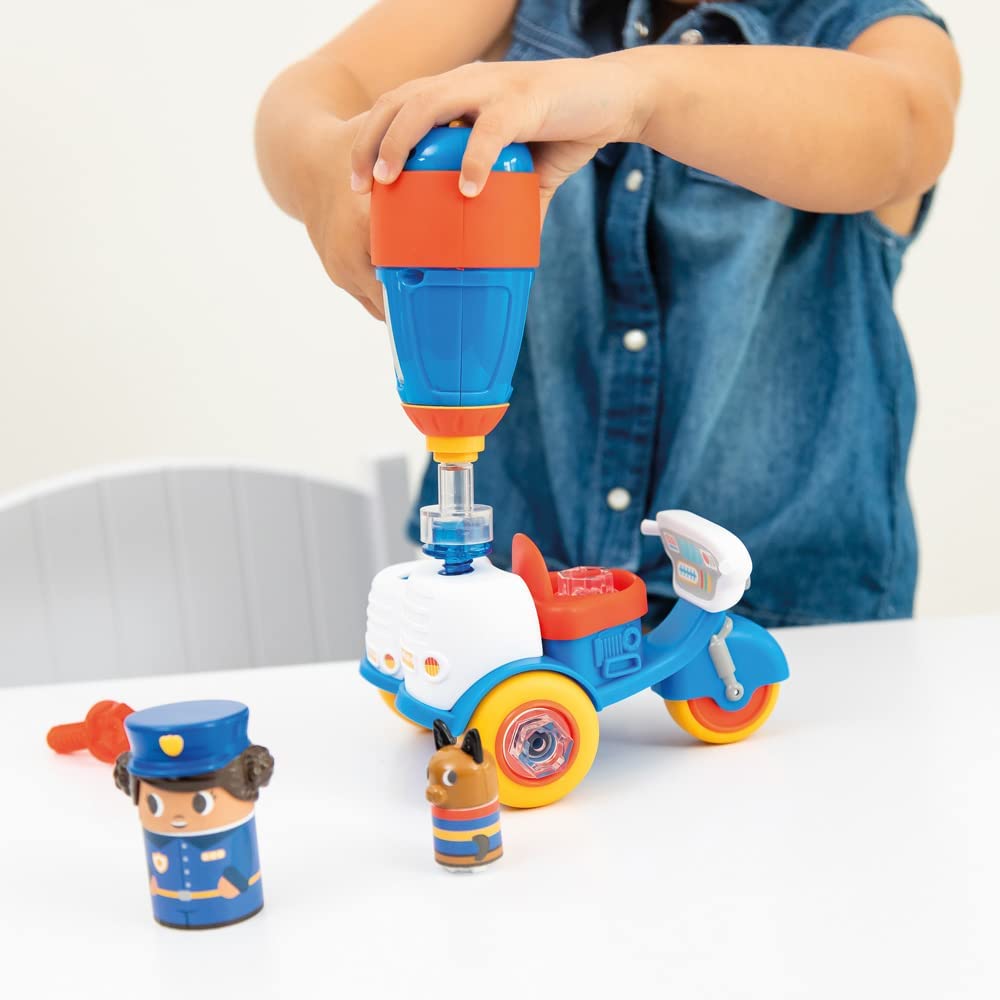 Learning Resources Design & Drill Bolt Buddies Police Motorcycle 3Y+