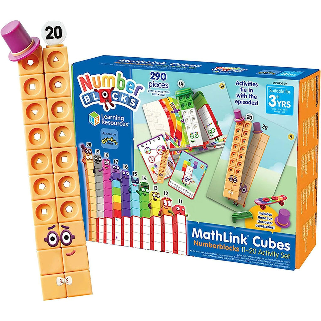 Learning Resources Mathlink® Cubes Numberblocks 11 20 Activity Set Multicolor Age 3 Years & Above
