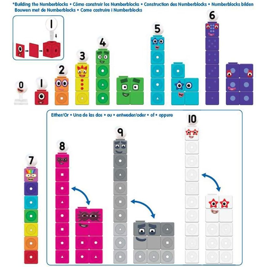 Learning Resources Mathlink® Cubes Numberblocks 1 10 Activity Set Multicolor Age 3 Years & Above