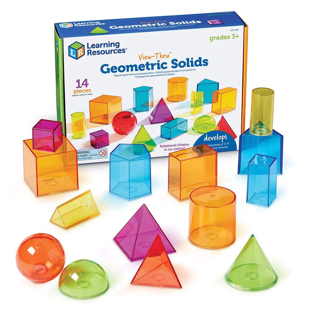 Learning Resources View-Thru Colourful Geometric Shapes 8+