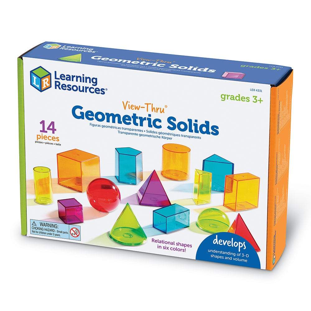Learning Resources View-Thru Colourful Geometric Shapes 8+