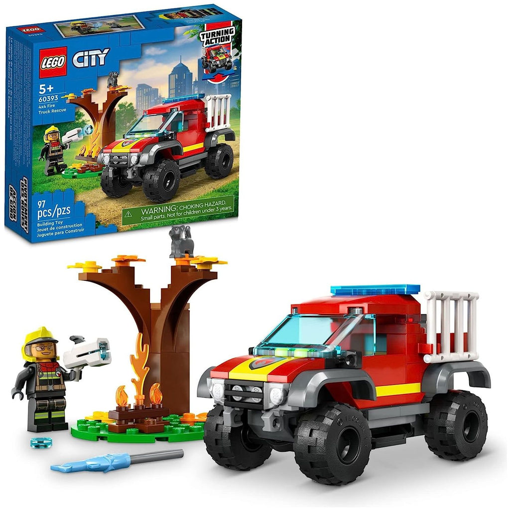 Lego 4x4 Fire Truck Rescue Playset Age- 5 Years & Above