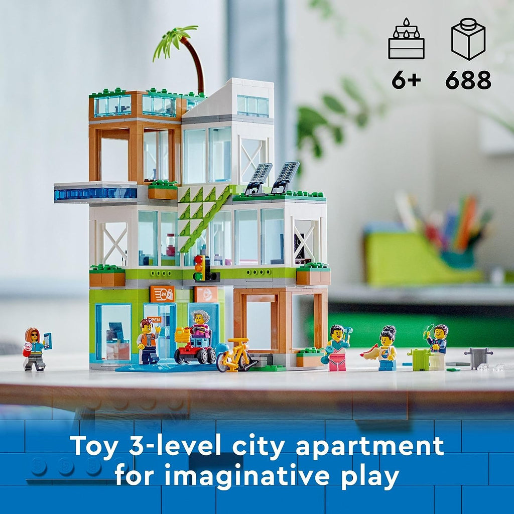 Lego Apartment Building Playset Age- 4 Years & Above