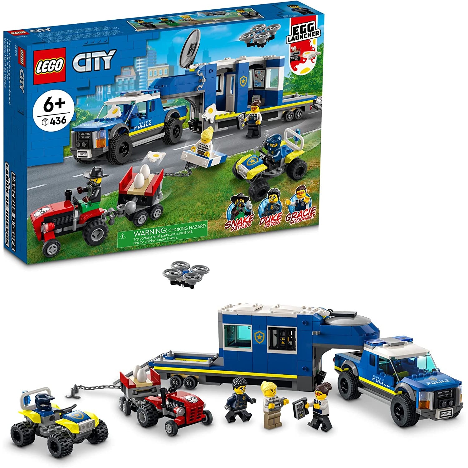 Lego City Police Mobile Command Truck Age- Years Above Peekaboo