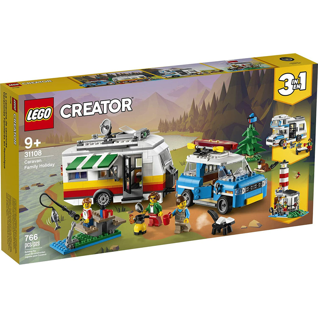 Lego Creator 3 in 1 Caravan Family Holiday Set 9Y+