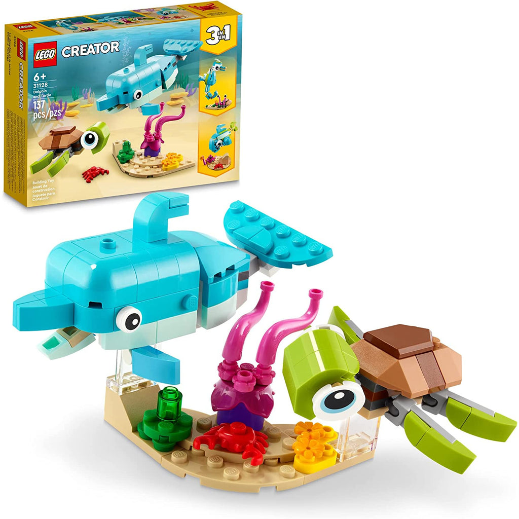 Lego Creator 3 in 1 Dolphin and Turtle Age- 6 Years & Above