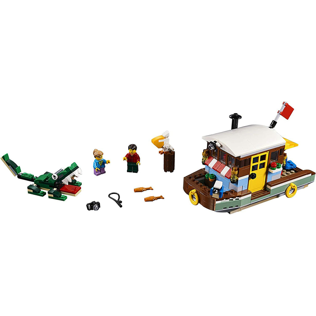 Lego Creator 3 in 1 Riverside Houseboat Set Age- 7 Years and Above