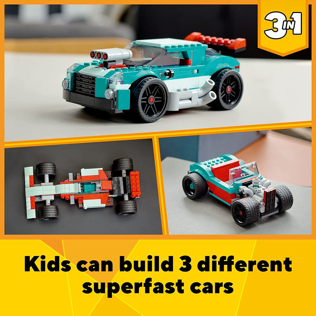 Lego Creator 3 in 1 Street Racer Age- 7 Years & Above