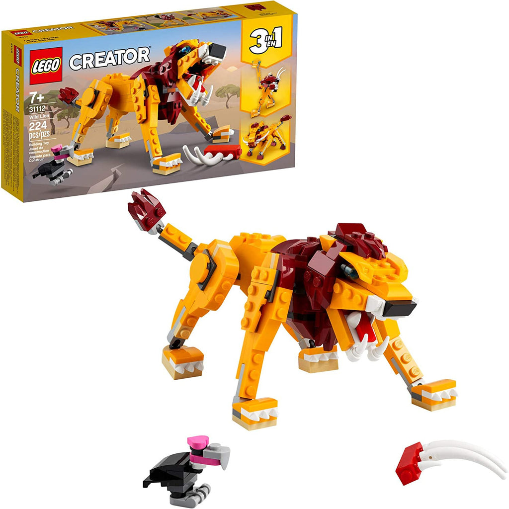 Lego Creator 3 in 1 Wild Lion Age- 7 Years & Above