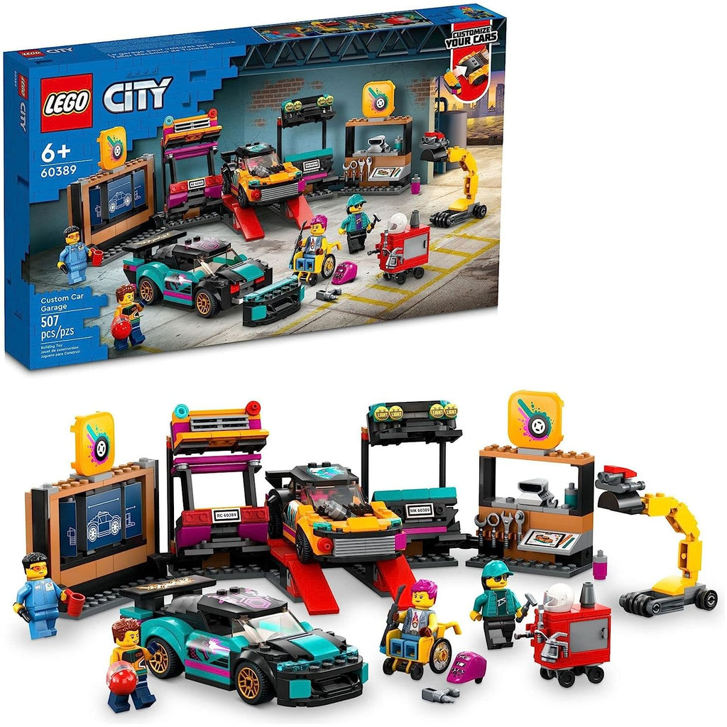 Lego Custom Car Garage Playset Age- 6 Years & Above