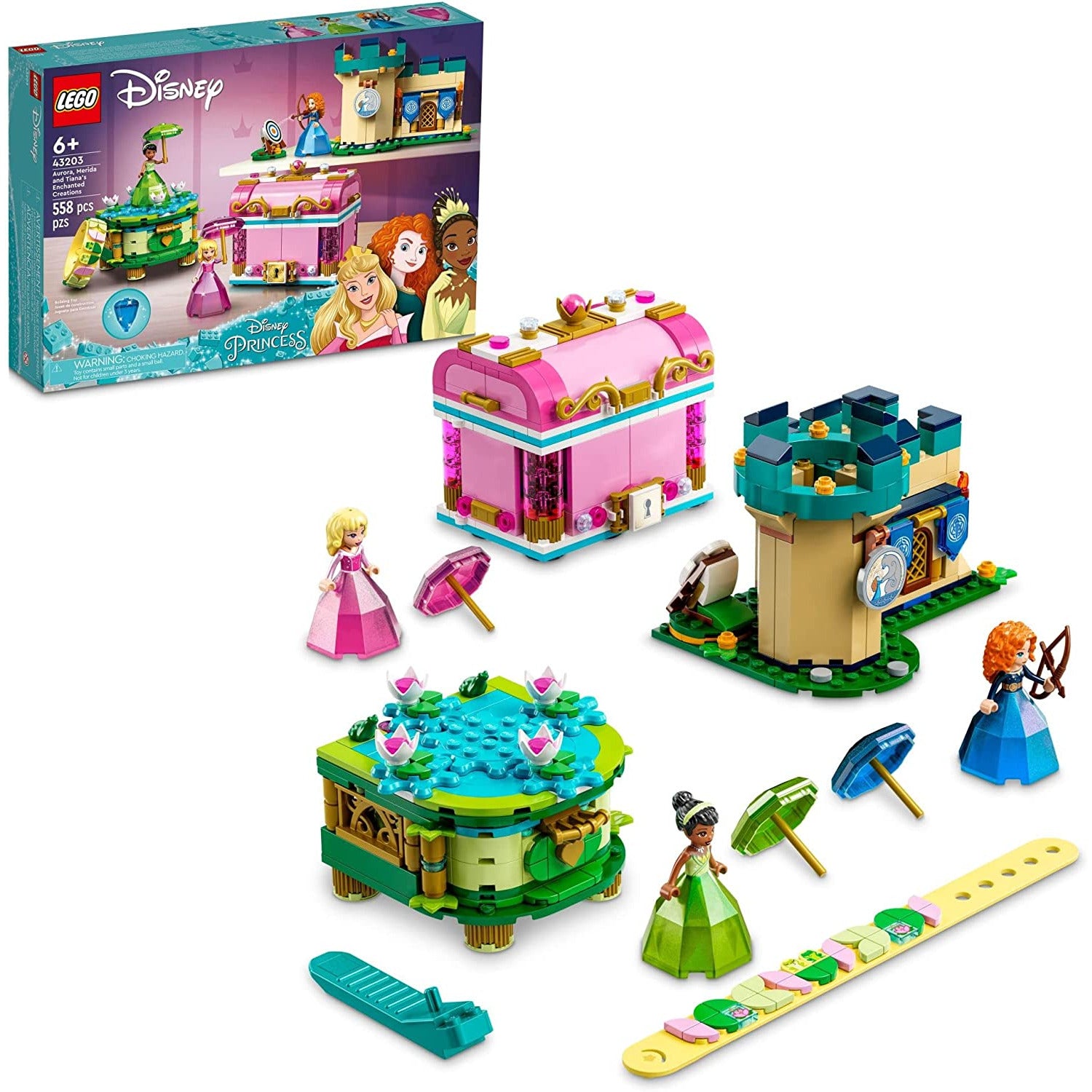 Lego Disney Aurora, Merida and Tiana’s Enchanted Creations Age- 6 Years & Above