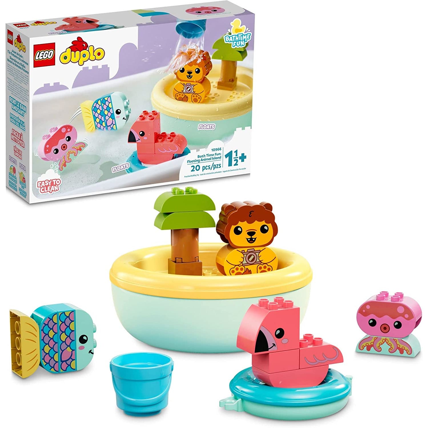 Lego Duplo Bath Time Fun Floating Animal Island Age 18 Months