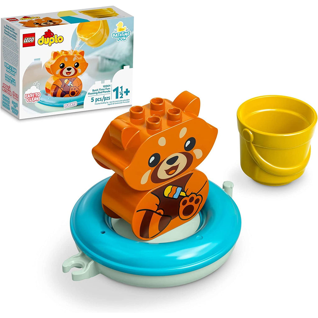 Lego Duplo Bath Time Fun Floating Red Panda Age- 18 Months & Above