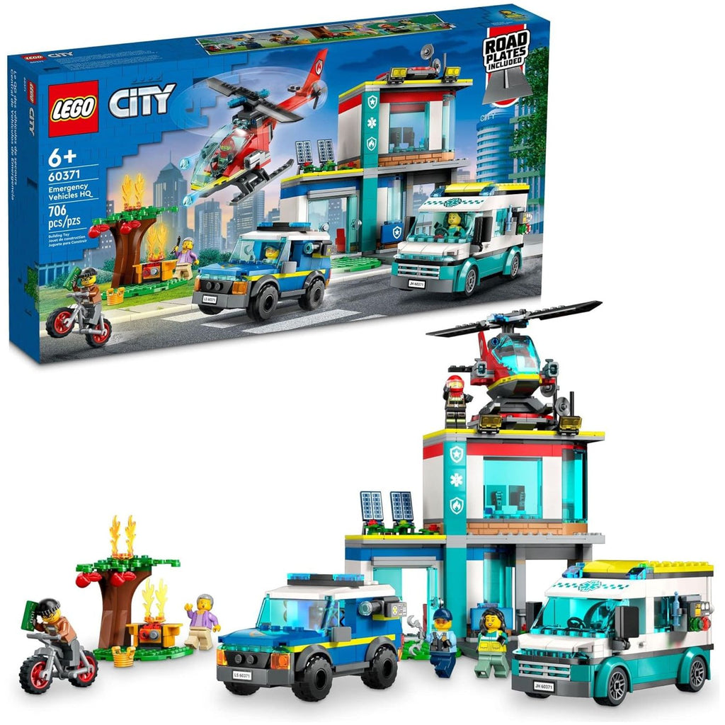 Lego Emergency Vehicles Headquarters Playset Age- 4 Years & Above