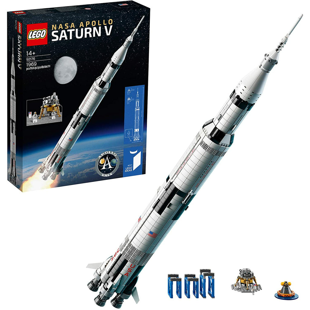Lego Ideas NASA Apollo Saturn V Space Rocket and Vehicles, Spaceship Collectors Set 14Y+