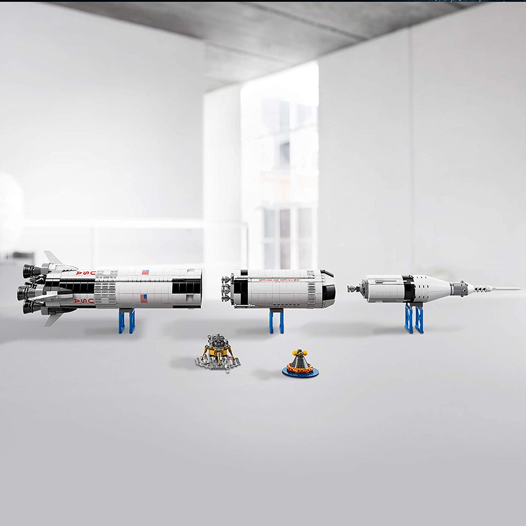 Lego Ideas NASA Apollo Saturn V Space Rocket and Vehicles, Spaceship Collectors Set 14Y+