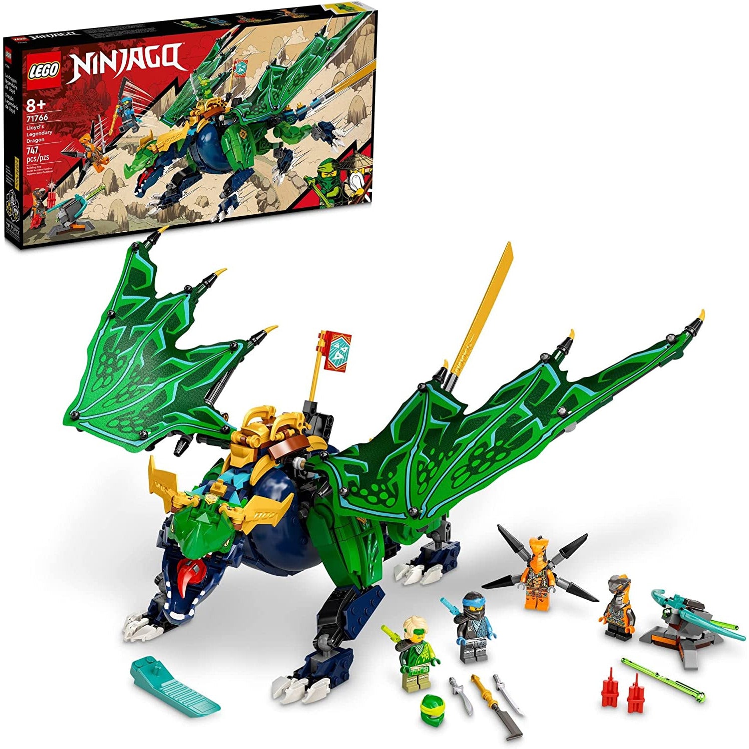 Lego Ninjago Lloyda s Legendary Dragon Age 8 Years Above Peekaboo