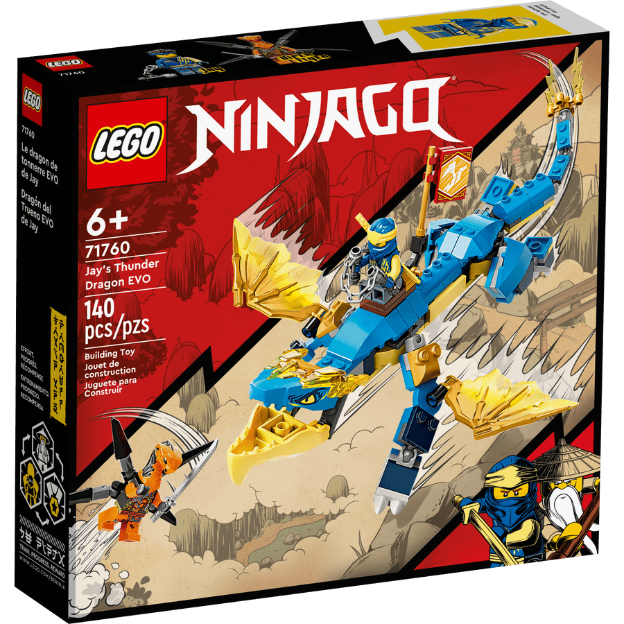 Lego Ninjago Jay’s Thunder Dragon EVO Toy Figure and Viper Snake Set 4Y+