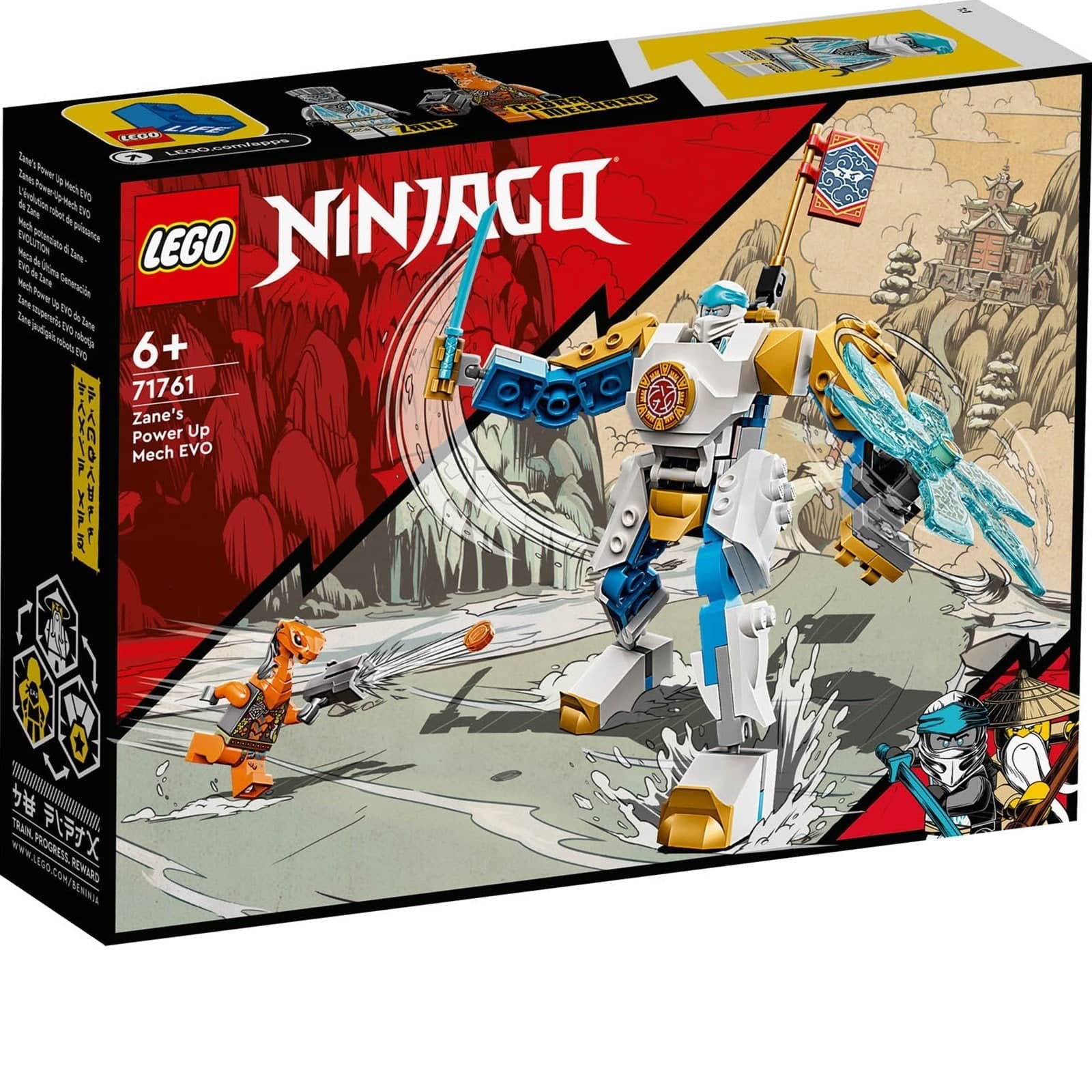 Lego Ninjago Zane’s Power Up Mech EVO Set 6Y+ Peekaboo