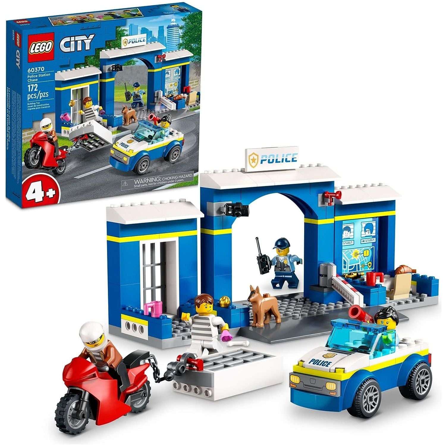 Lego Police Station Chase Playset Age 4 Years Above Peekaboo