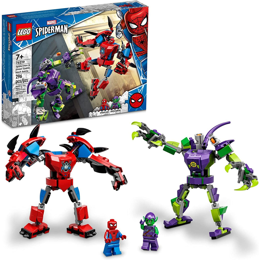 Lego Spider-Man & Green Goblin Mech Battle Age- 7 Years & Above