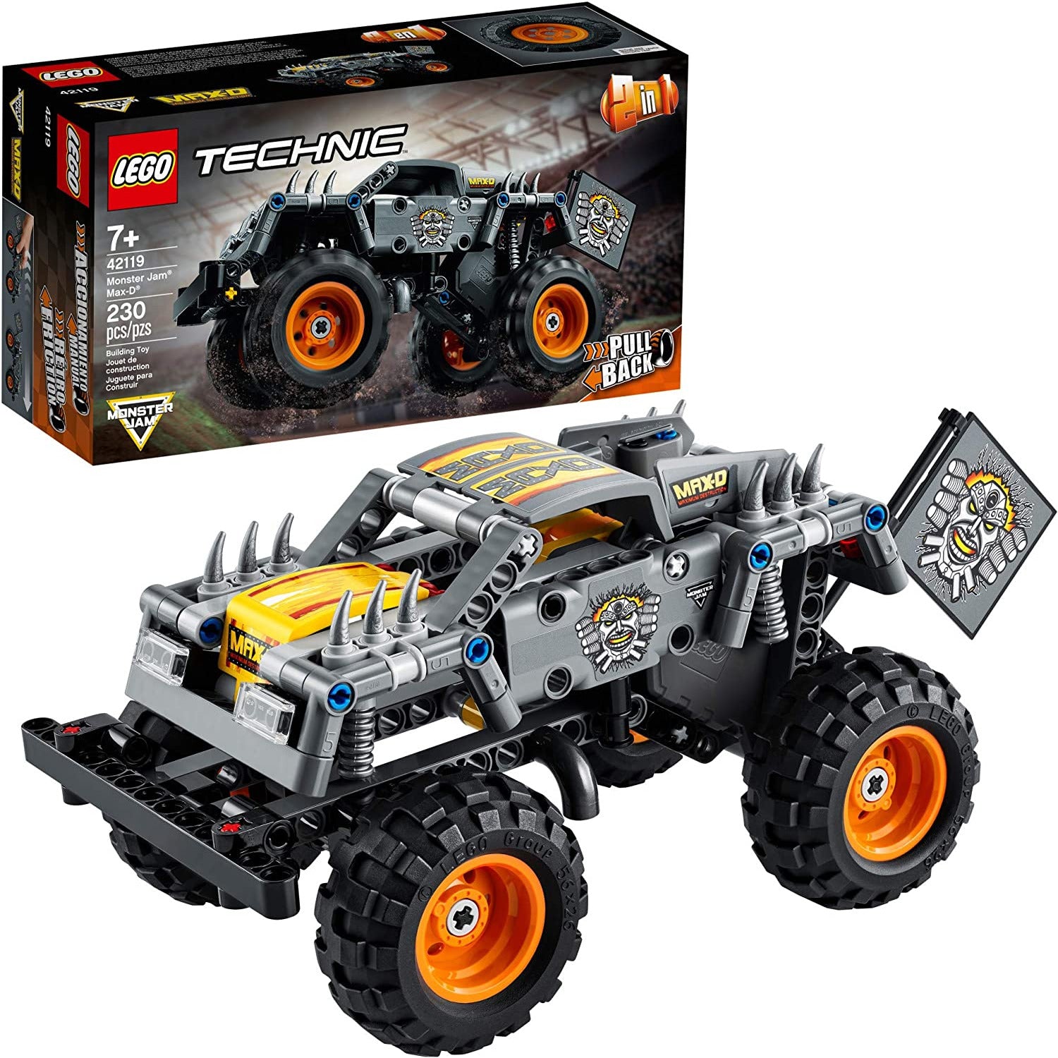 Lego Technic Monster Jam Max D Age 7 Years Above Peekaboo